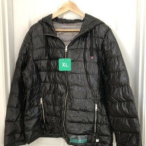 Andrew Marc Lightweight Down Jacket With Hood